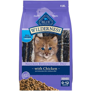 Blue Buffalo Wilderness Kitten Dry Cat Food - GF Chicken