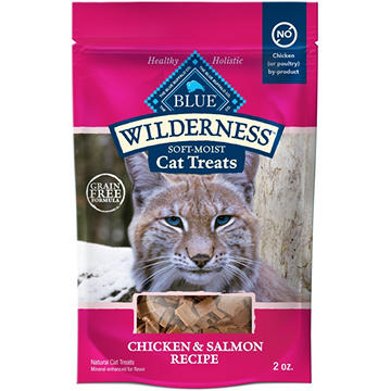 Blue Buffalo Wilderness GF SoftMoist Cat Treats - Chicken & Salmon