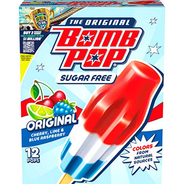 Bomb Pop Original Sugar Free Ice Pops