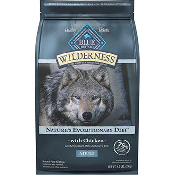 Blue Buffalo Wilderness Dry Dog Food Plus Wholesome Grains - Chicken