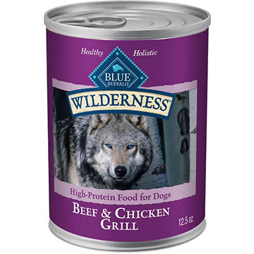 Blue Buffalo Wilderness Wet Dog Food & GF - Beef & Chicken