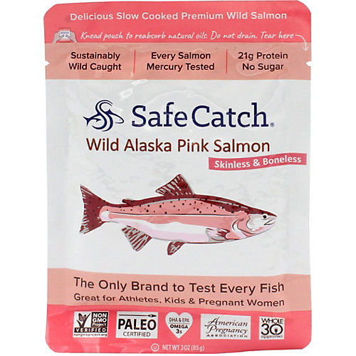 6 PACKS : Chicken Of The Sea Premium Skinless and Boneless Pink Salmon  Pouch, 40 Ounce . 