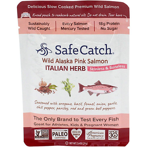 Safe Catch - Salmon Pink Wild - Case of 6 - 5 oz., 6 Pack/5 Ounce