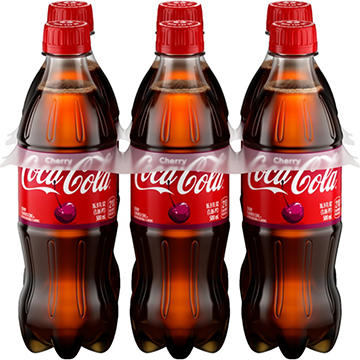 Coca-Cola Cherry Coke Soda Soft Drink 6 pk Bottles
