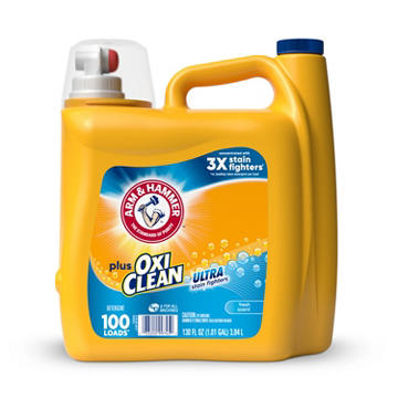 Arm & Hammer Plus OxiClean HE Liquid Laundry Detergent, 100 Loads - Fresh Scent