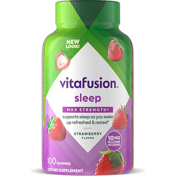 Vitafusion Max Strength Melatonin 10 mg Gummies - Strawberry