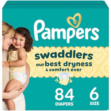 Pampers Swaddlers Baby Diapers - Size 6