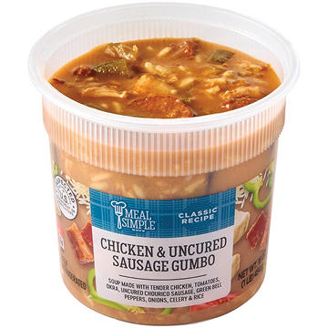 Meal Simple by H-E-B Chicken & Uncured Sausage Gumbo Soup