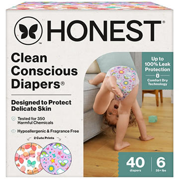 The Honest Company Clean Conscious Diapers Club Box - Size 6, 2 Print Pack