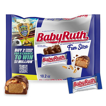 Baby Ruth Chocolate Fun Size Candy Bars