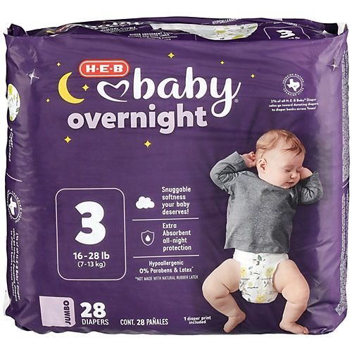 Huggies Overnites Nighttime Baby Diapers Size 7 - 13 ct