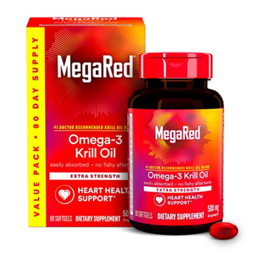 MegaRed 500mg Extra Strength Omega-3 Krill Oil