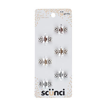 Scunci Mini Rhinestone Jaw Clips