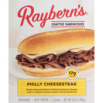 Raybern's Philly Cheesesteak Sandwiches