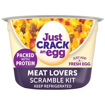 Just Crack an Egg Breakfast Scramble Kit - Protein Packed Meat Lovers
