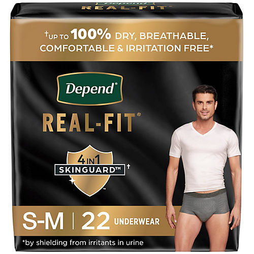 Depend Night Defense Underwear for Men S-M, 16 Count 
