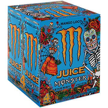 Monster Energy Juice Monster Mango Loco, Energy + Juice, 16 oz. Cans