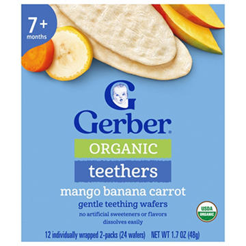 Gerber Organic for Baby Teethers - Mango Banana & Carrot