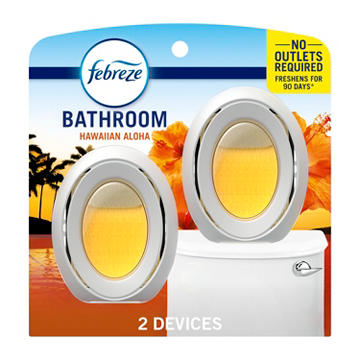 Febreze Febreze Bathroom Air Freshener, Odor-Fighting - Hawaiian Aloha Scent