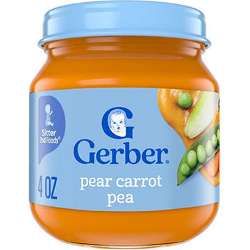 Gerber Natural for Baby 2nd Foods - Pear Carrot & Pea