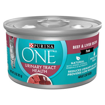 Purina ONE Urinary Tract Health Natural Pate Wet Cat Food - Beef & Liver Recipe