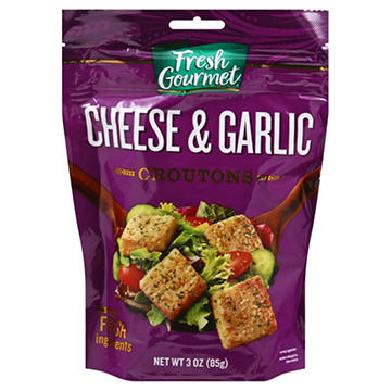 Fresh Gourmet Cheese and Garlic Croutons