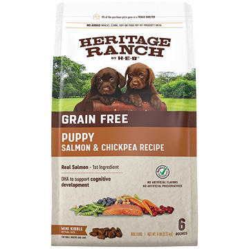 Heritage Ranch by H-E-B Puppy Grain-Free Dry Dog Food - Salmon & Chickpea