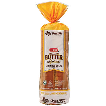 H-E-B Split Top Butter Sliced Bread