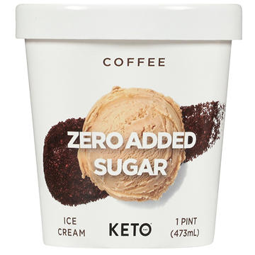 Keto Pint Zero Added Sugar Coffee Ice Cream