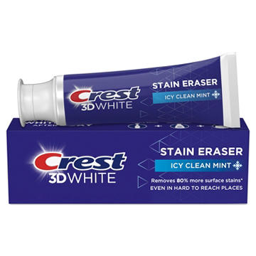 Crest 3D White Stain Eraser Toothpaste - Icy Clean Mint