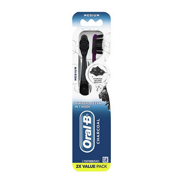 Oral-B Charcoal Toothbrushes Medium