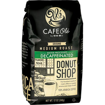 CAFE Olé by H-E-B Medium Roast Decaf Donut Shop Ground Coffee