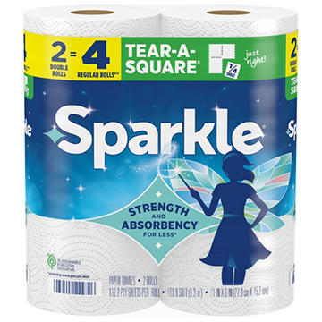 Sparkle Tear-A-Square Paper Towels
