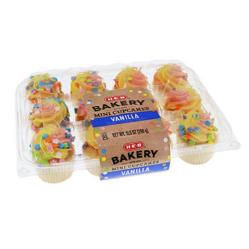 H-E-B Bakery Spring Pastel Mini Cupcakes - Vanilla