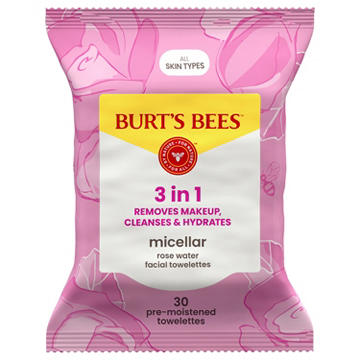 Burt's Bees Micellar Facial Towelettes with Rose Water