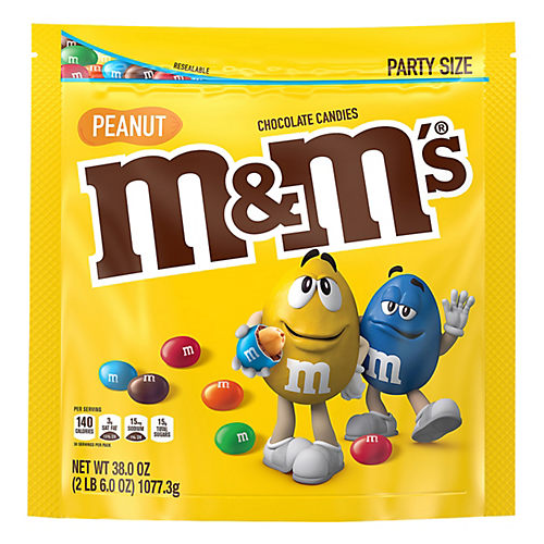 M&M'S Peanut Milk Chocolate Candy - Party Size - Shop Candy at H-E-B