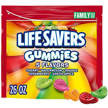 Life Savers 5 Flavors Gummy Candy - Family Size
