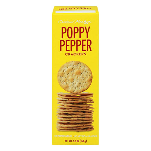 Central Market Poppy Pepper Crackers, 5 oz