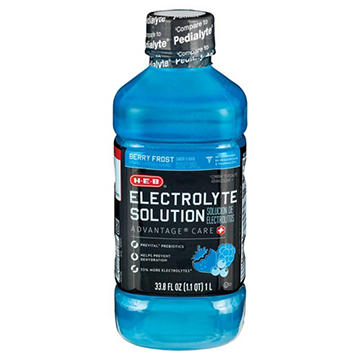 H-E-B Electrolyte Solution Advantage Care - Berry Frost
