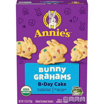 Annie's Organic Birthday Cake Bunny Grahams 