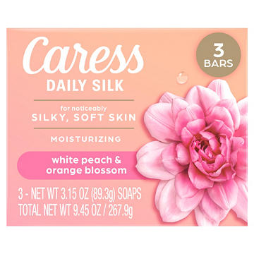 Caress Beauty Bar Soap Daily Silk 3 Bars