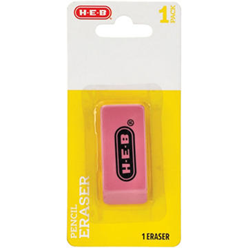 H-E-B Pink Pencil Eraser