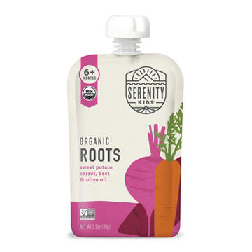 Serenity Kids Organic Roots Pouch - Sweet Potato Carrot Beet & Olive Oil