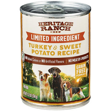Heritage Ranch by H-E-B Limited Ingredient Grain-Free Wet Dog Food - Turkey & Sweet Potato