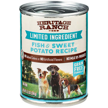 Heritage Ranch by H-E-B Limited Ingredient Grain-Free Wet Dog Food - Fish & Sweet Potato