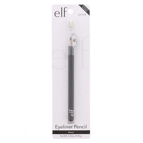 Han kantsten flydende e.l.f. Satin Eyeliner Pencil, Black - Shop Eyeliner at H-E-B