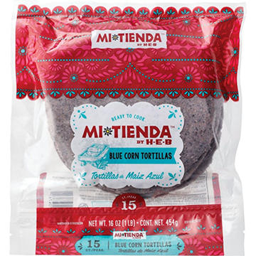 H-E-B Mi Tienda Ready to Cook Blue Corn Tortillas