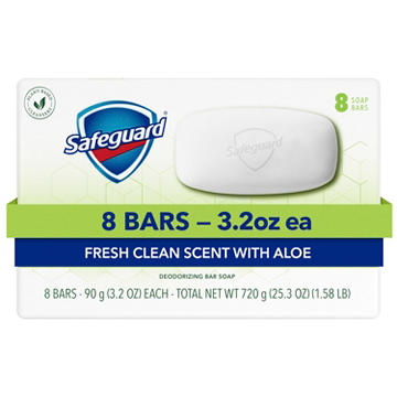Safeguard White with Aloe Bar Soap