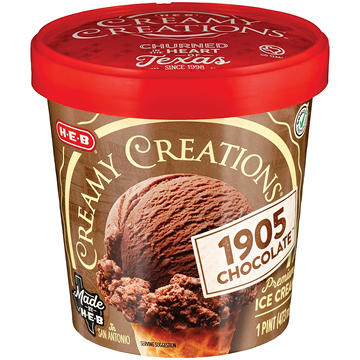 H-E-B Creamy Creations 1905 Chocolate Ice Cream
