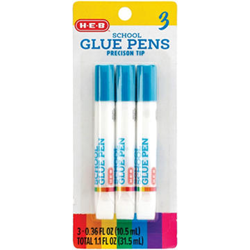 H-E-B Precison Tip School Glue Pens